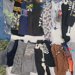 Assorted Boys Clothes. Pants, Shorts, Shirts & PJs. Size M & L